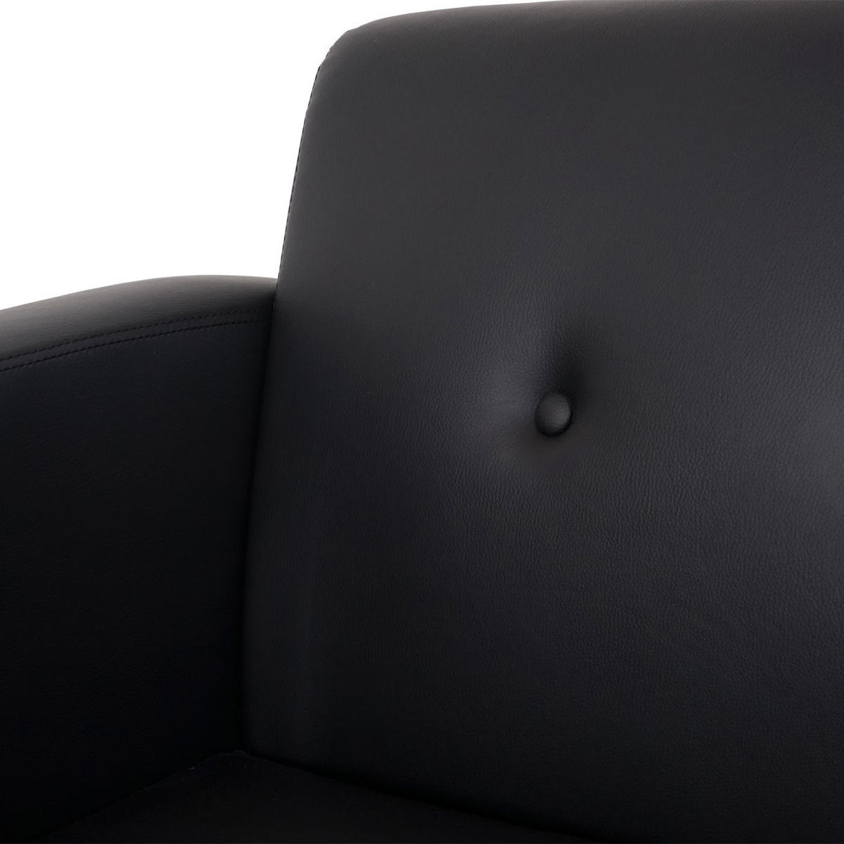 SESSEL ERWEITERBAR Schwarz - Schwarz, Textil (72/82/72cm) - MCW