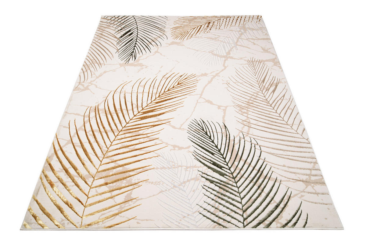 TEPPICH GOLDEN Creme 80/150 cm - Creme, Kunststoff (80/150cm) - Tapiso