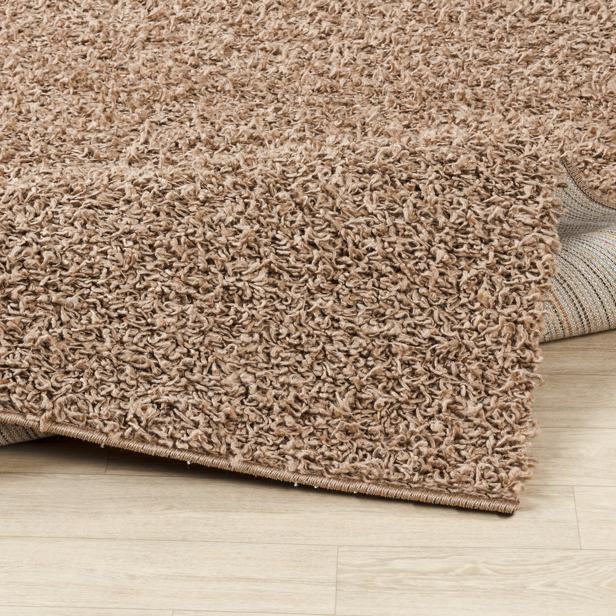 HOCHFLORTEPPICH Rund Ø 120 cm Beige - Beige, Naturmaterialien/Textil (120/120cm) - LIVABLISS