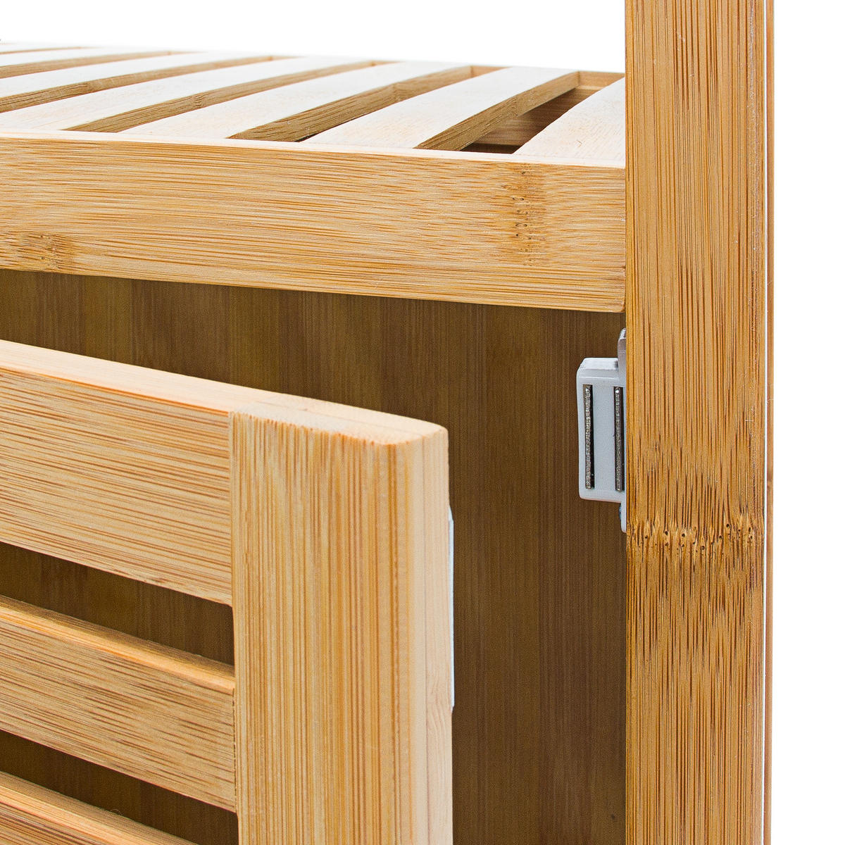 BADREGAL - Hellbraun, Holz (36.5/140/33cm) - Relaxdays