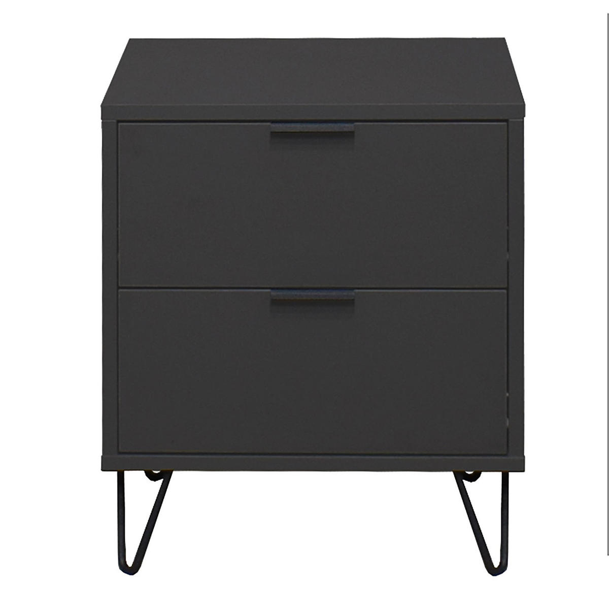 KOMMODE Erna 51x45x62 Anthrazit matt Lack - Anthrazit, Holzwerkstoff (51/62/45cm) - 58aufmkessel