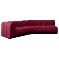 ECKSOFA modulares Sofa Karex-L1 - 308x194x70 cm Bordeauxrot - Bordeaux, Holzwerkstoff/Textil (308/194cm) - ALTDECOR