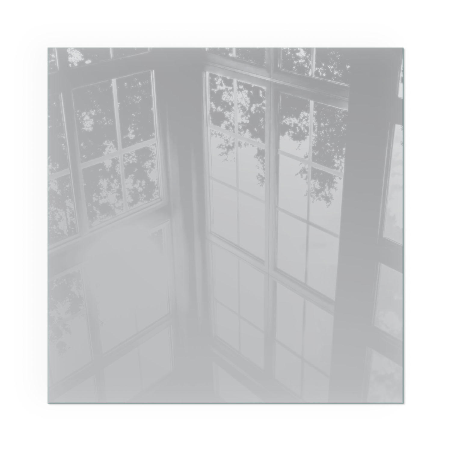 GLASPLATTE für Kamin 50x50 cm - Grau, Glas (50/50/0.4cm) - TULUP