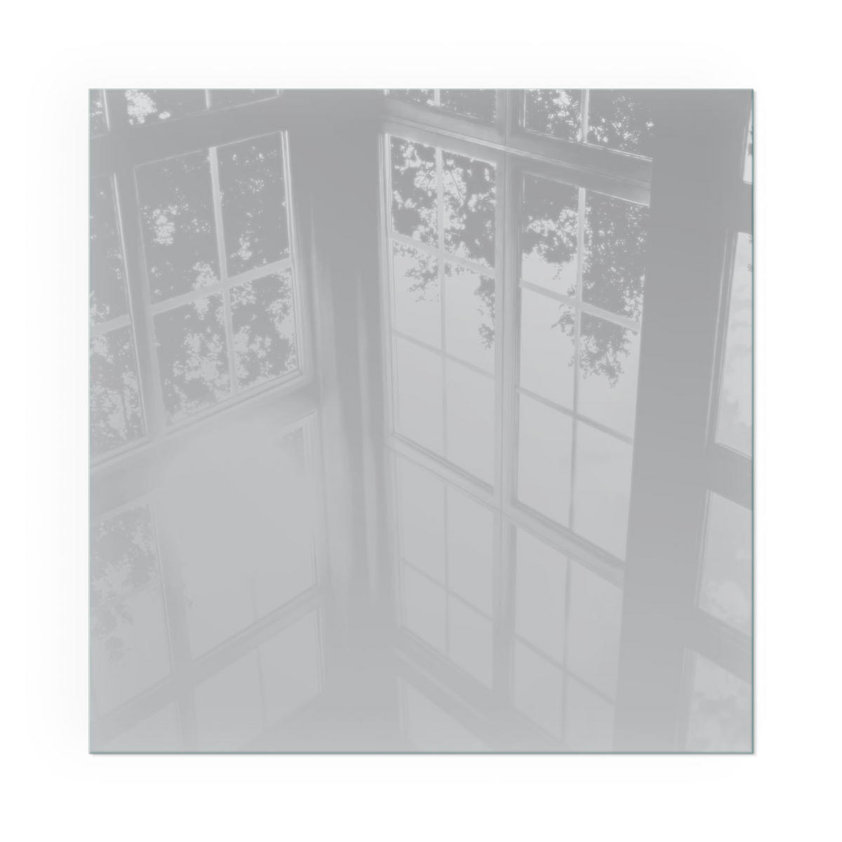 GLASPLATTE für Kamin 50x50 cm - Grau, Glas (50/50/0.4cm) - TULUP