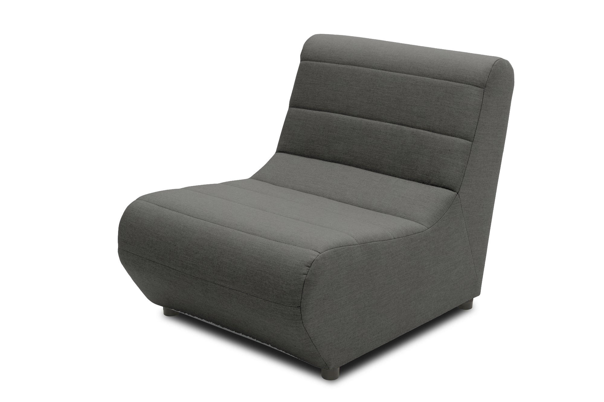 GARTENLOUNGE-SESSEL Boudicca 73x80x102 mit Outdoorbezug in anthrazit - Anthrazit, Kunststoff (102/80/73cm) - 58aufmkessel