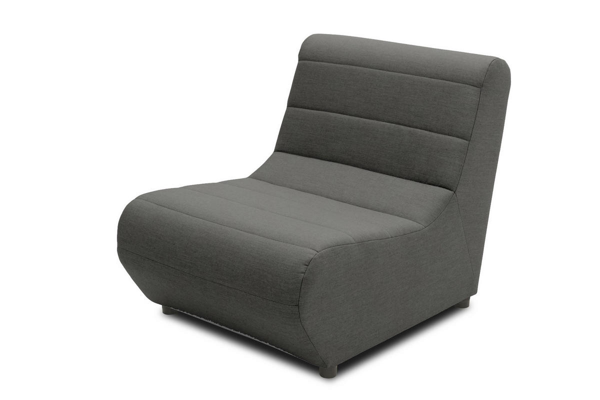 GARTENLOUNGE-SESSEL Boudicca 73x80x102 mit Outdoorbezug in anthrazit - Anthrazit, Kunststoff (102/80/73cm) - 58aufmkessel