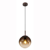 HÄNGELEUCHTE Metall Glas Braun - Braun, Glas (20/20/120cm) - Globo Lighting