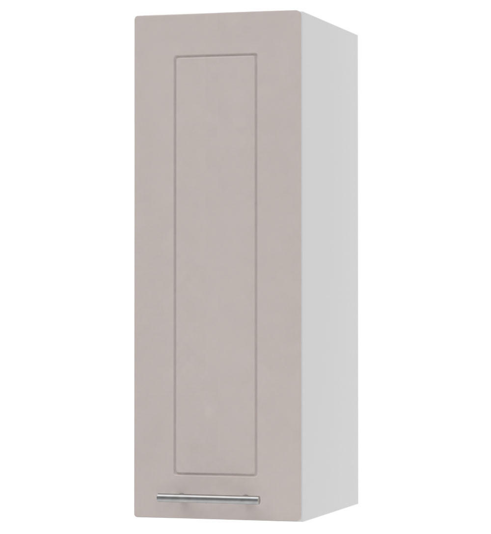 KÜCHENHÄNGESCHRANK Kvantum W2/20 Weiß / Kaschmir Matt 20 / 32,5 / 72cm - Kaschmir/Weiß, Holz/Holzwerkstoff (20/72/32.5cm) - Feldmann-Wohnen