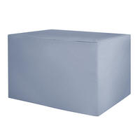 REGENSCHUTZ für Gartenmöbel grau 210/150/90 cm Chuva - Grau, Kunststoff (210/90/150cm) - Beliani