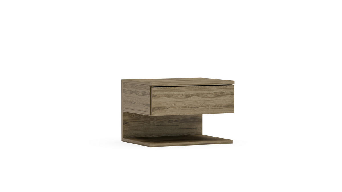 NACHTTISCH Vivid Oud - Braun, Holzwerkstoff (35/31.4/45cm) - Decorotika