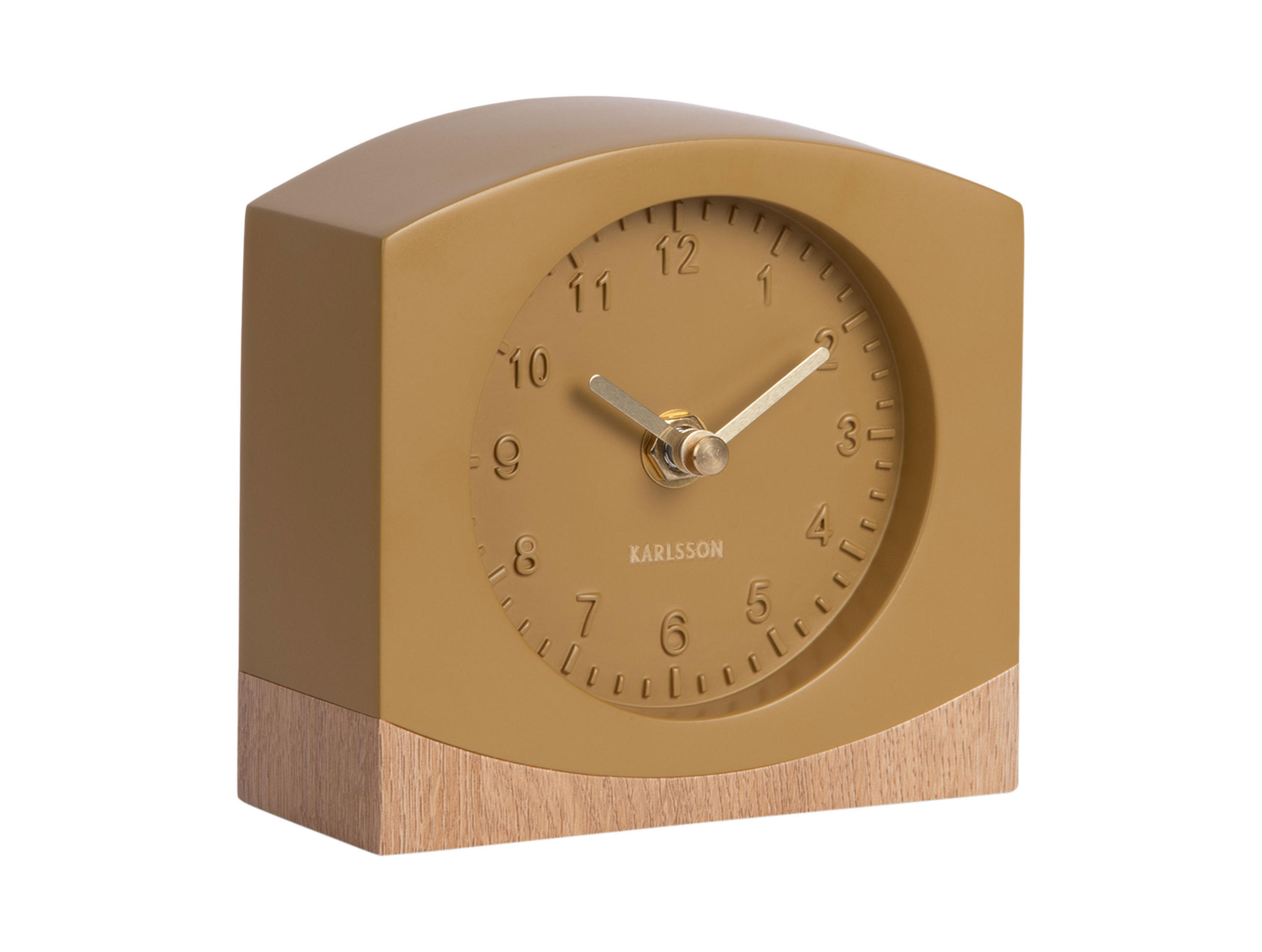 TISCHUHR Paris with Wood - Braun - 12/12,5 cm - Braun, Kunststoff (12/12/12cm) - Karlsson
