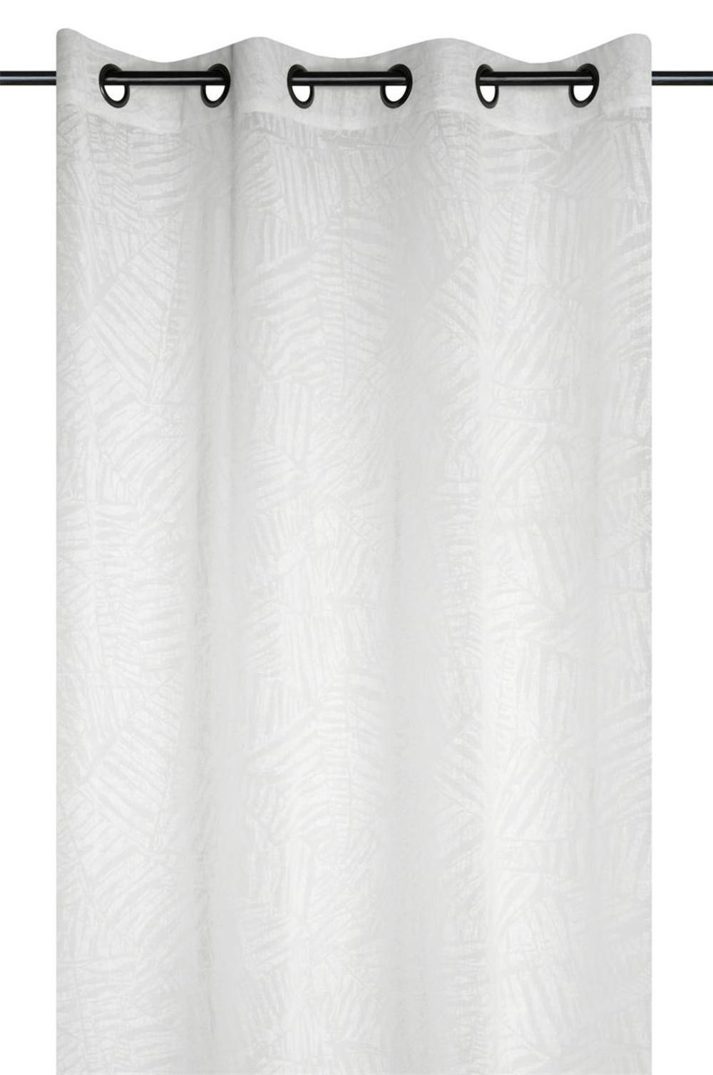 FENSTERVORHANG Ösen Scar 140/260 cm - Weiß, Textil (140/260cm)