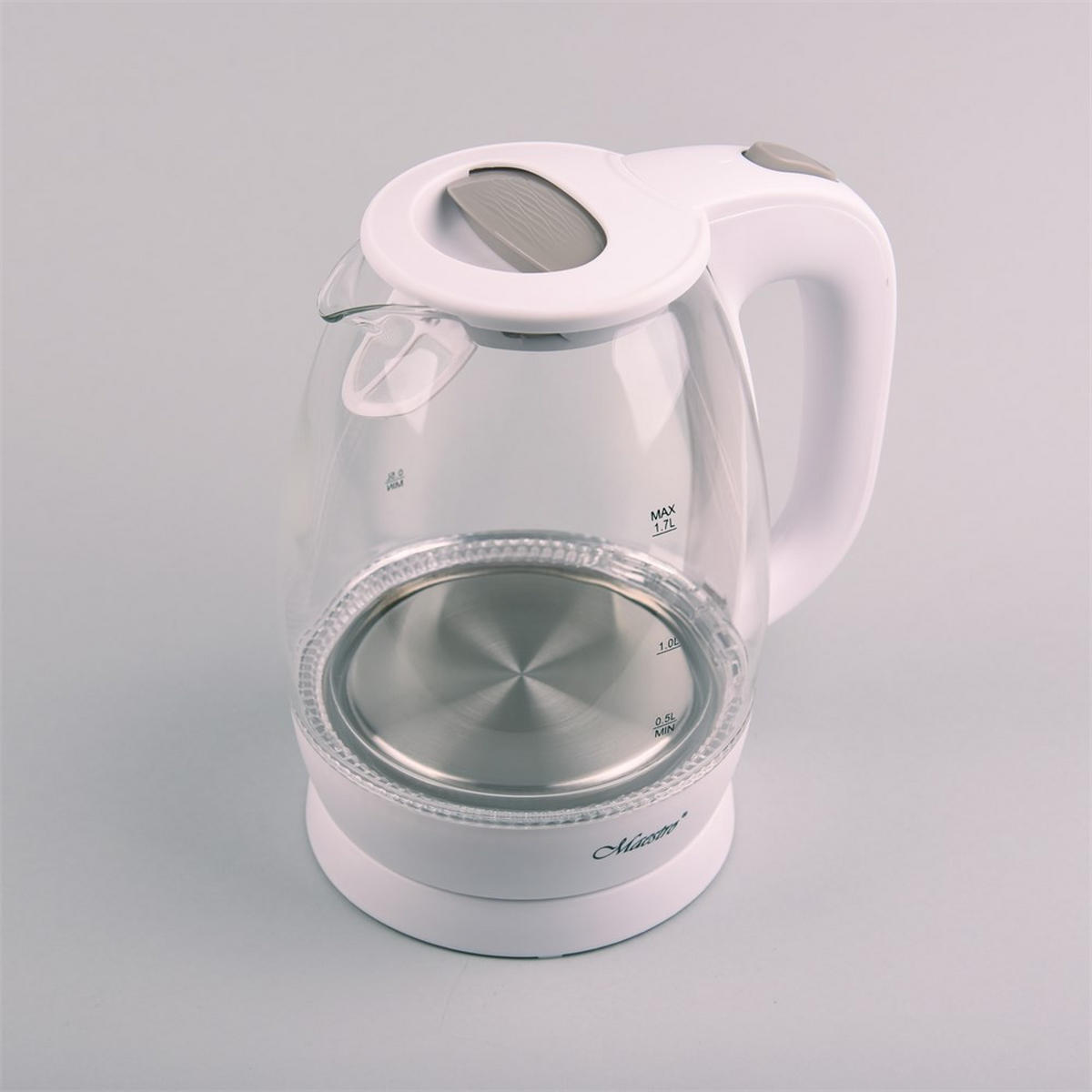 WASSERKOCHER ELEKTRISCH Weiß 15/15/22 cm MR063WHITE - Weiß, Metall (15/22/15cm) - Maestro 