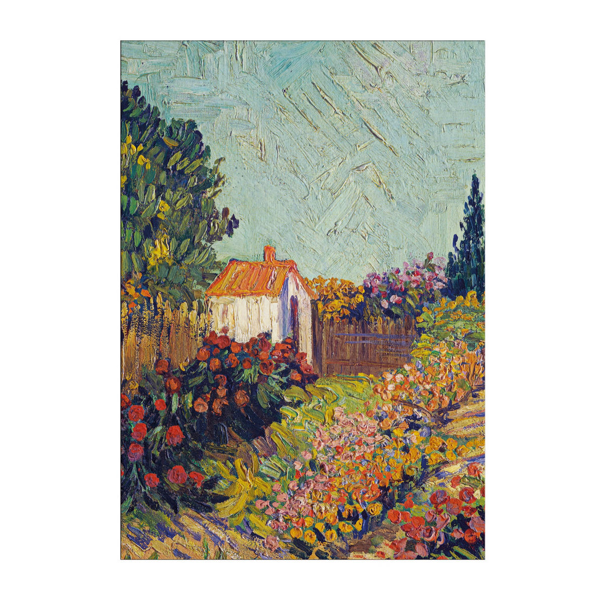 LEINWANDBILD Van Gogh Landschaft - Multicolor, Wellpappe/Textil (100/70cm) - Art for the Home