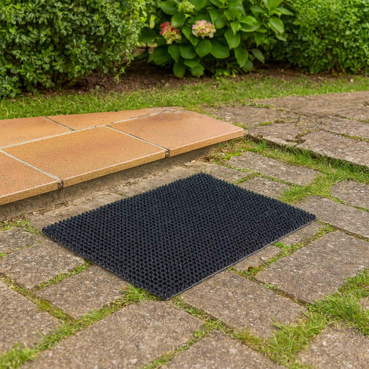 ROHOŽKA do exteriéru ZOE 3ER SET - sivá, textil (40/60cm) - Astra