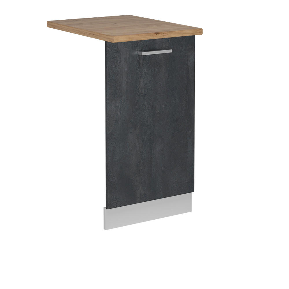 DISKMASKINENS FRONTPANEL R-Line Svart betong 45 cm , AP Oak Svart, Vit 81.8/45/60 cm