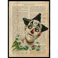 POSTER Clowns. Jonas Blatt A4 Rahmenlos - Klar, Papier (29.7/5/21cm) - Nacnic