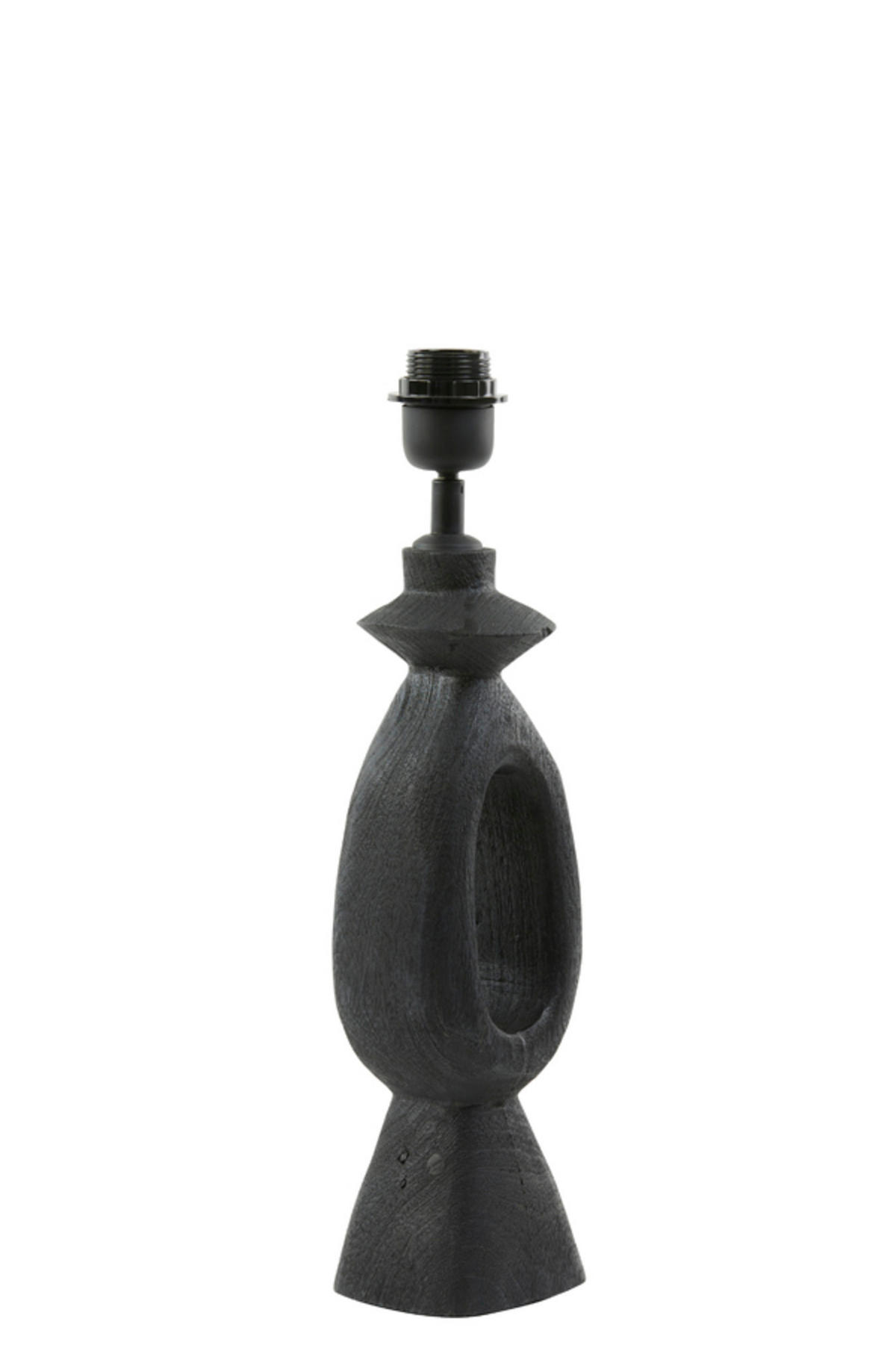 LAMPENFUSS Django Schwarz 11/9/45 cm - Schwarz, Holz (11/9/45cm) - Light & Living