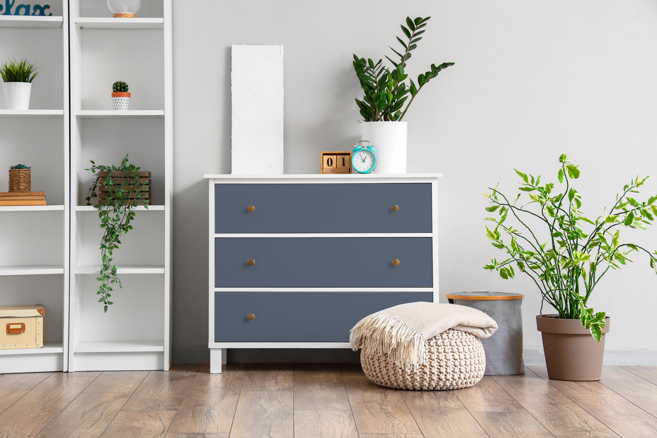 MÖBLAUFKLEBER 100x50 cm dunkelblau - Dunkelblau, Kunststoff (100/50/0.1cm) - Wallfluent