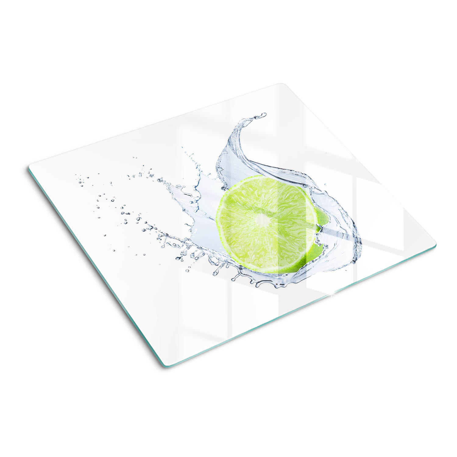GLASPLATTE 60x52 cm Kalk - Grün, Glas (60/0.4/52cm) - TULUP