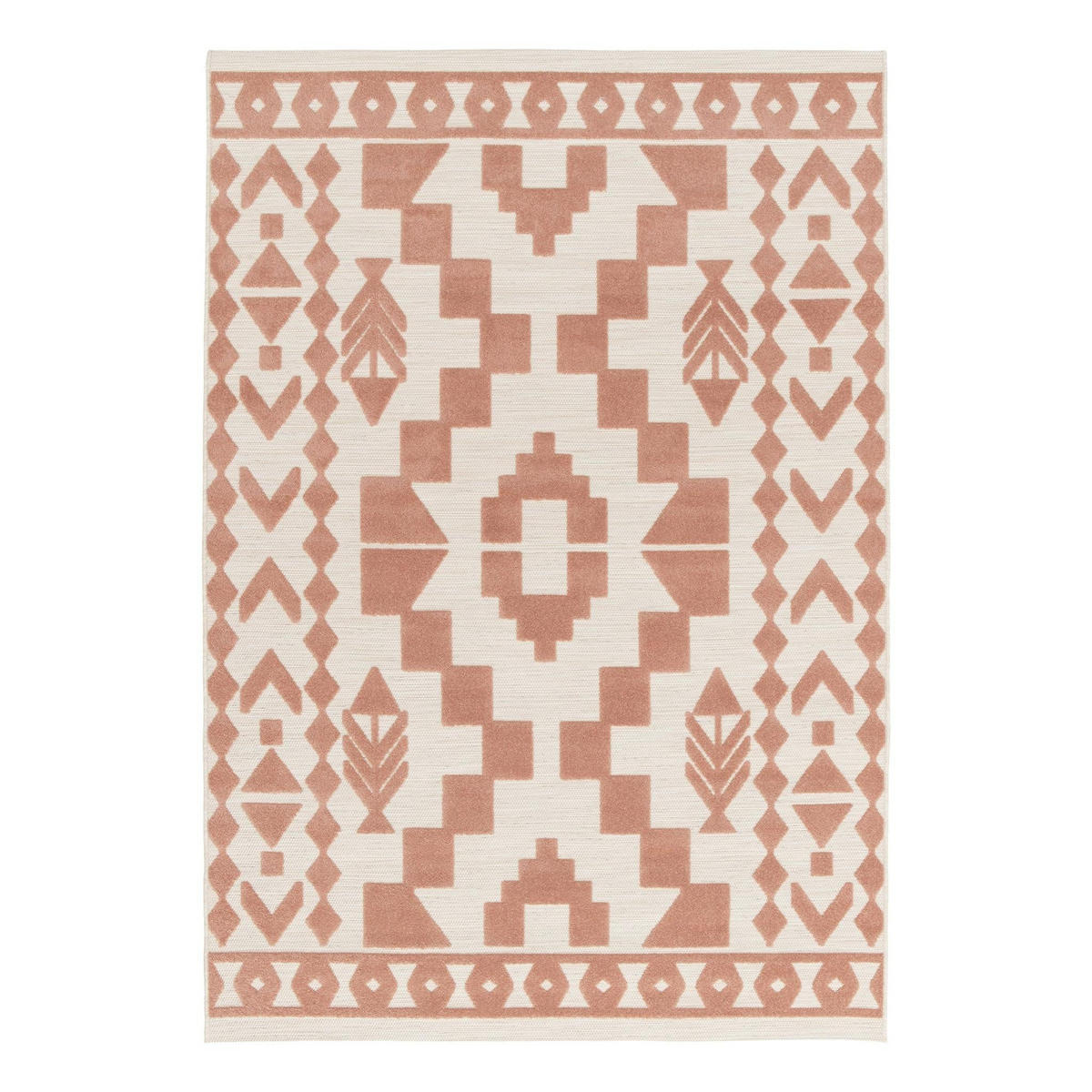 TEPPICH im ethnischen Stil rosa - Pink, Textil (120/170cm) - AFK Living