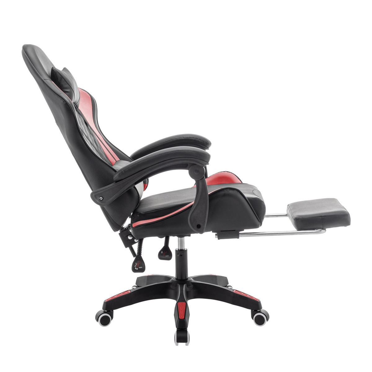 GAMINGSTUHL X-STREAM Rot - Rot, Textil (66/120/66.5cm) - SVITA