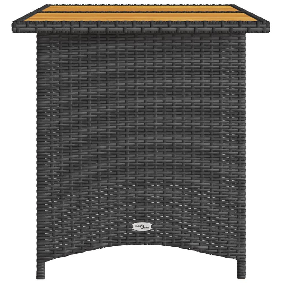 GARTENTISCH Tischgar 68/70/110 cm - Schwarz, Naturmaterialien (110/68/70cm) - ZMH