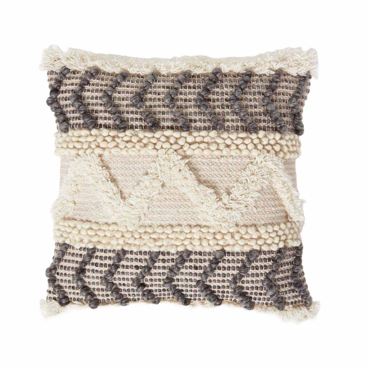KELIM-KISSEN Lindi 45/45 cm - Creme, Textil (45/45cm) - Homescapes