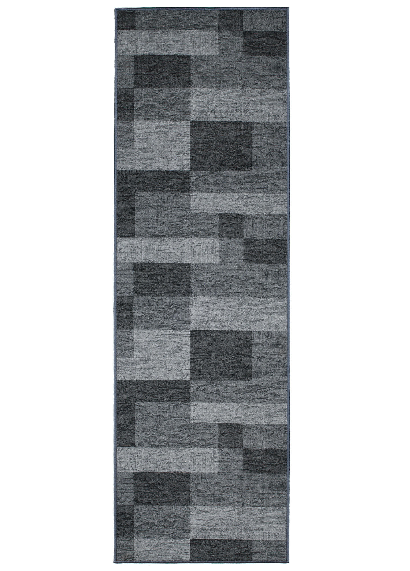 TEPPICHLÄUFER Anti-Rutsch Graphitfarben rutschfest Gummiunterlage 80/400 cm - Graphitfarben, Textil (80/400cm) - Tapiso