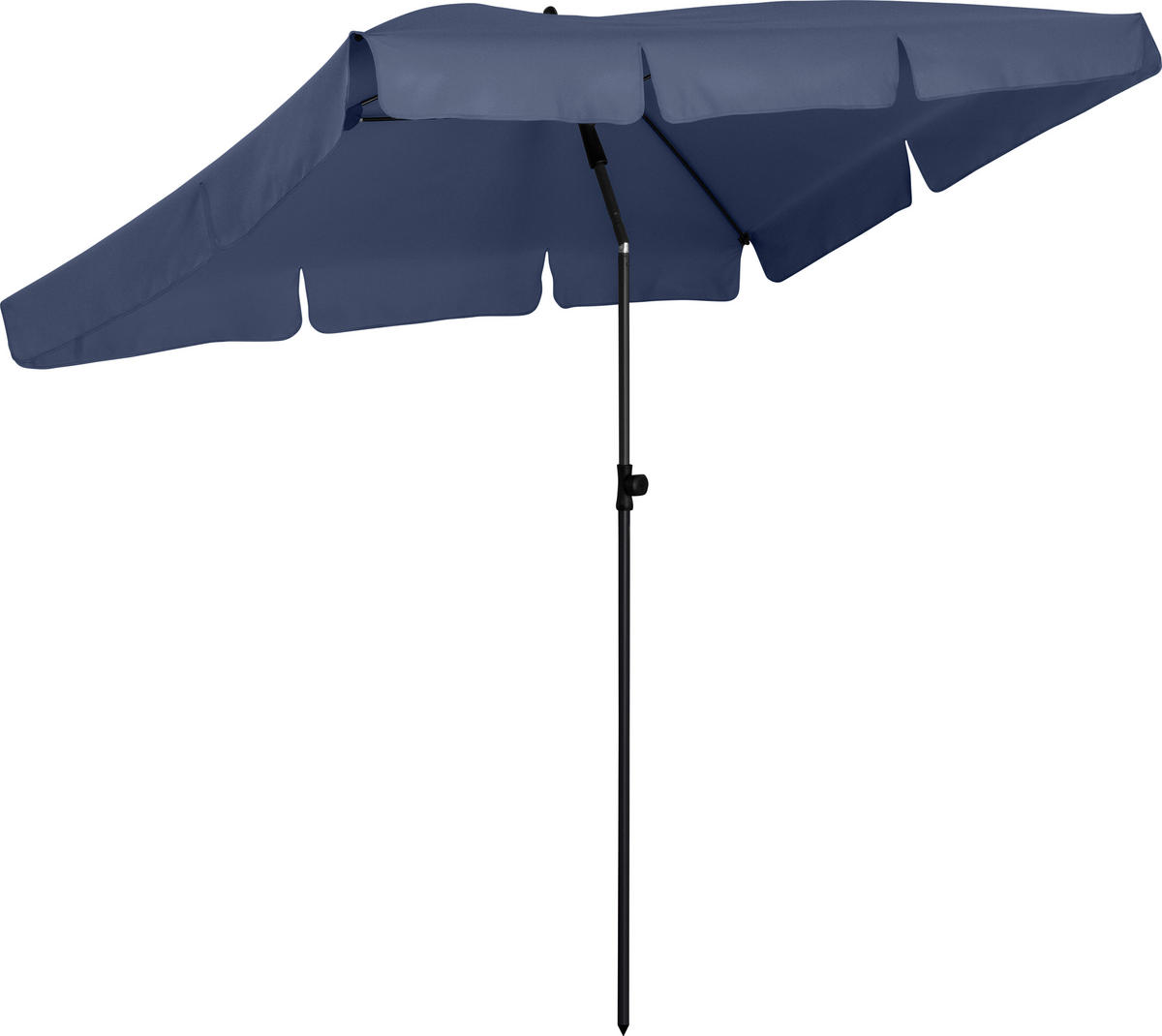 SONNENSCHIRM 122/200/126 cm - Dunkelblau, Kunststoff (200/122cm) - FARE
