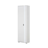 STAURAUMSCHRANK M19 Weiß Matt 55/200/35 cm links - Weiß, Holzwerkstoff (55/200/35cm) - Livojo