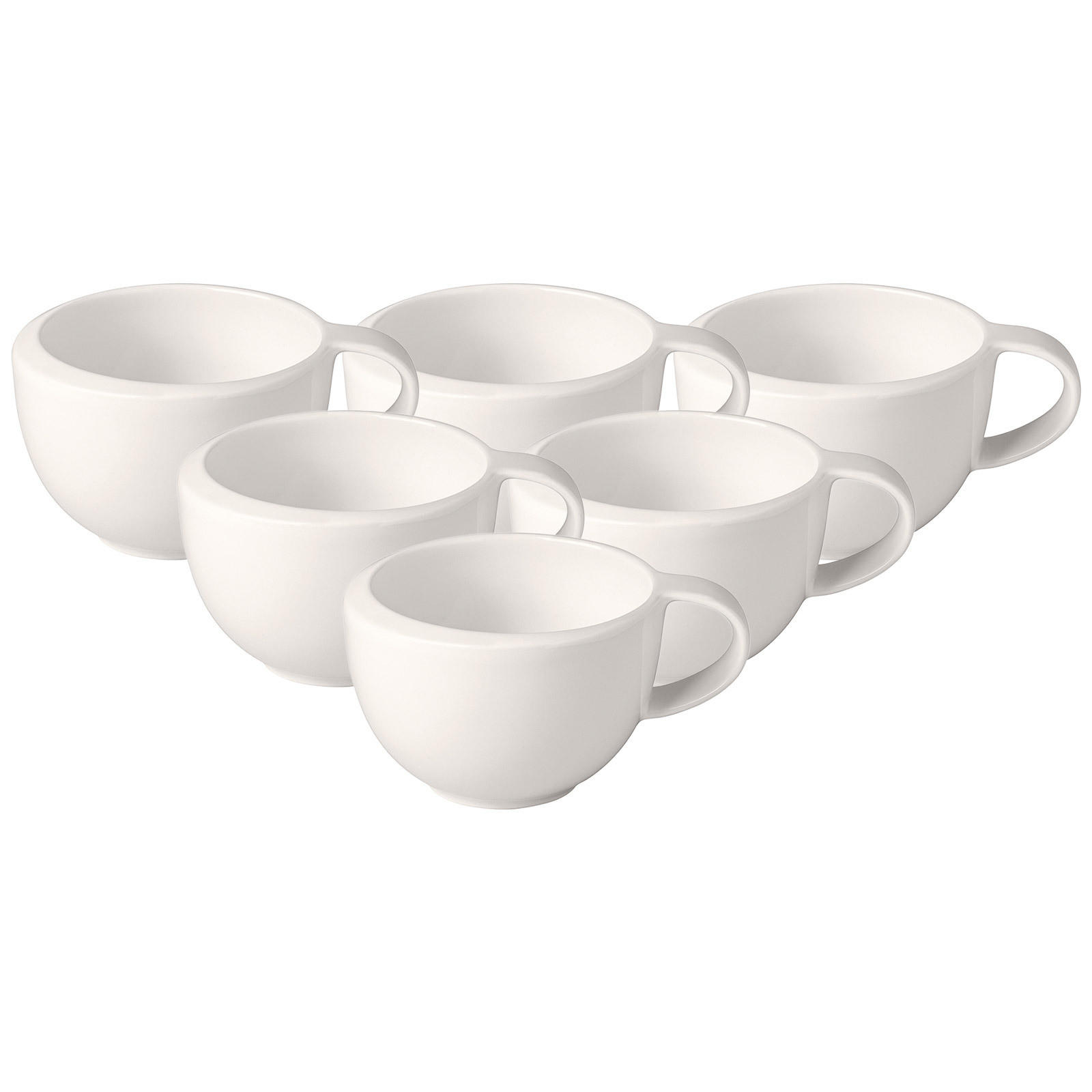 MOKKA-/ ESPRESSOTASSE NewMoon weiß 100 ml 6er Set - Weiß, Keramik (0.1L) - Villeroy & Boch