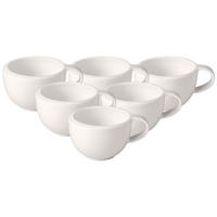 MOKKA-/ ESPRESSOTASSE NewMoon weiß 100 ml 6er Set - Weiß, Keramik (0.1L) - Villeroy & Boch