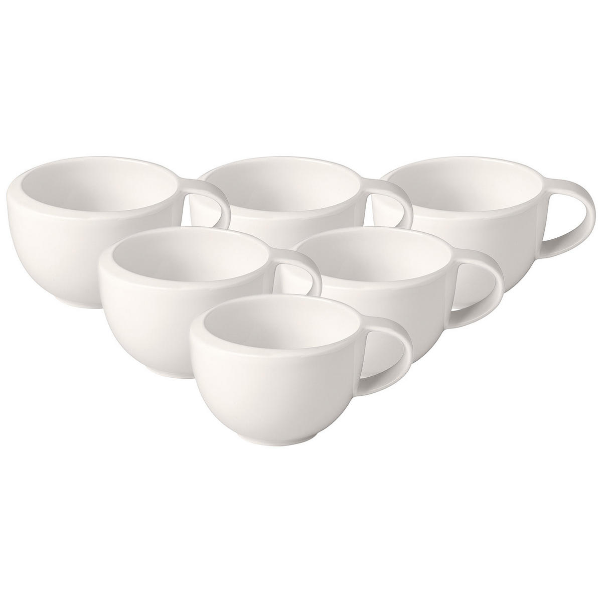 MOKKA-/ ESPRESSOTASSE NewMoon weiß 100 ml 6er Set - Weiß, Keramik (0.1L) - Villeroy & Boch
