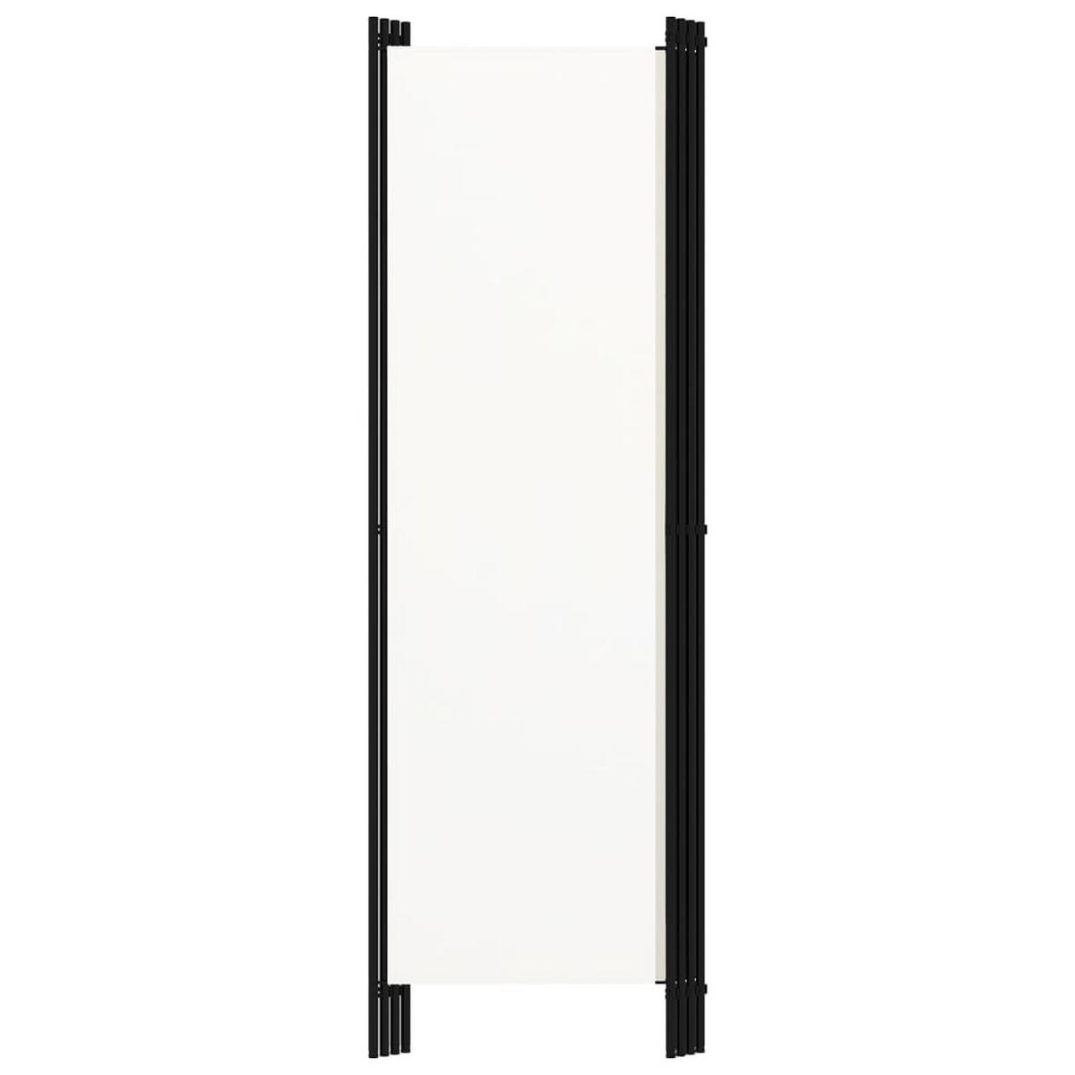 RAUMTEILER 4-teilig Weiß 200/180 Cm - Weiß, Textil (200/180/200cm) - vidaXL