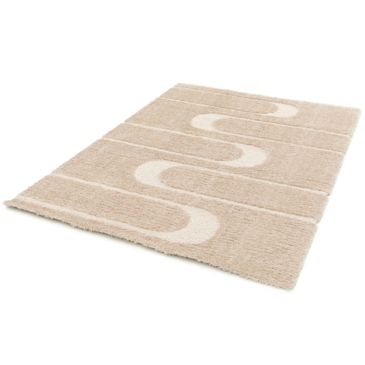 TEPPICH, Weicher, dicker mit Reliefeffekt beige - Beige, Textil (200/290cm) - AFK Living