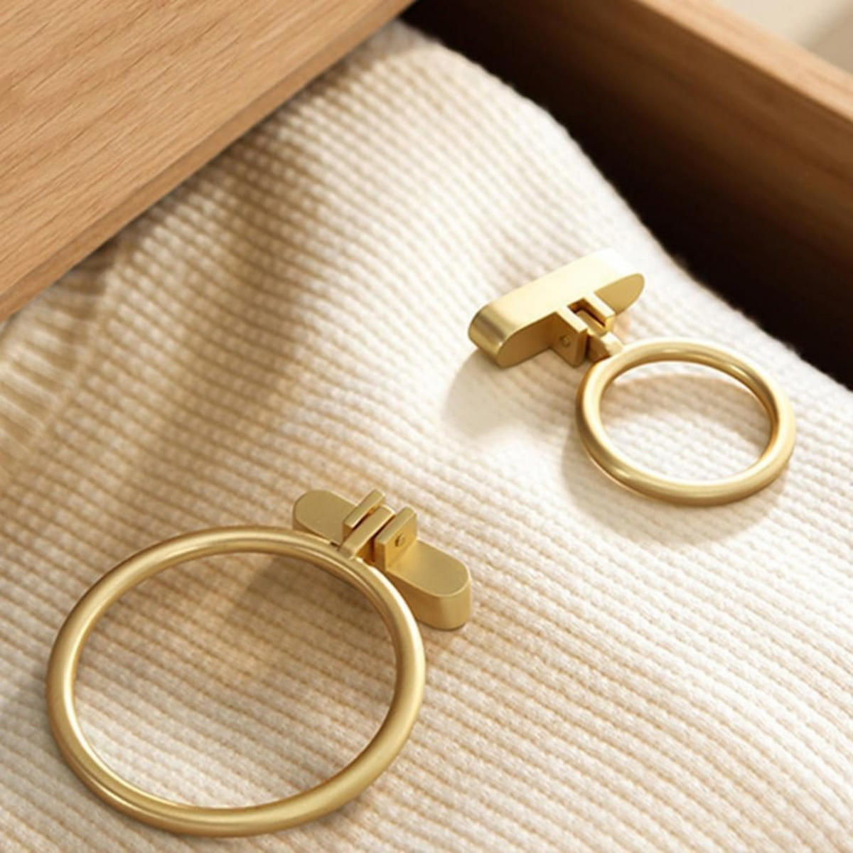SCHRANKKNOPF Gold 4er-Set - Goldfarben, Metall (5.1/5.1/6.6cm)