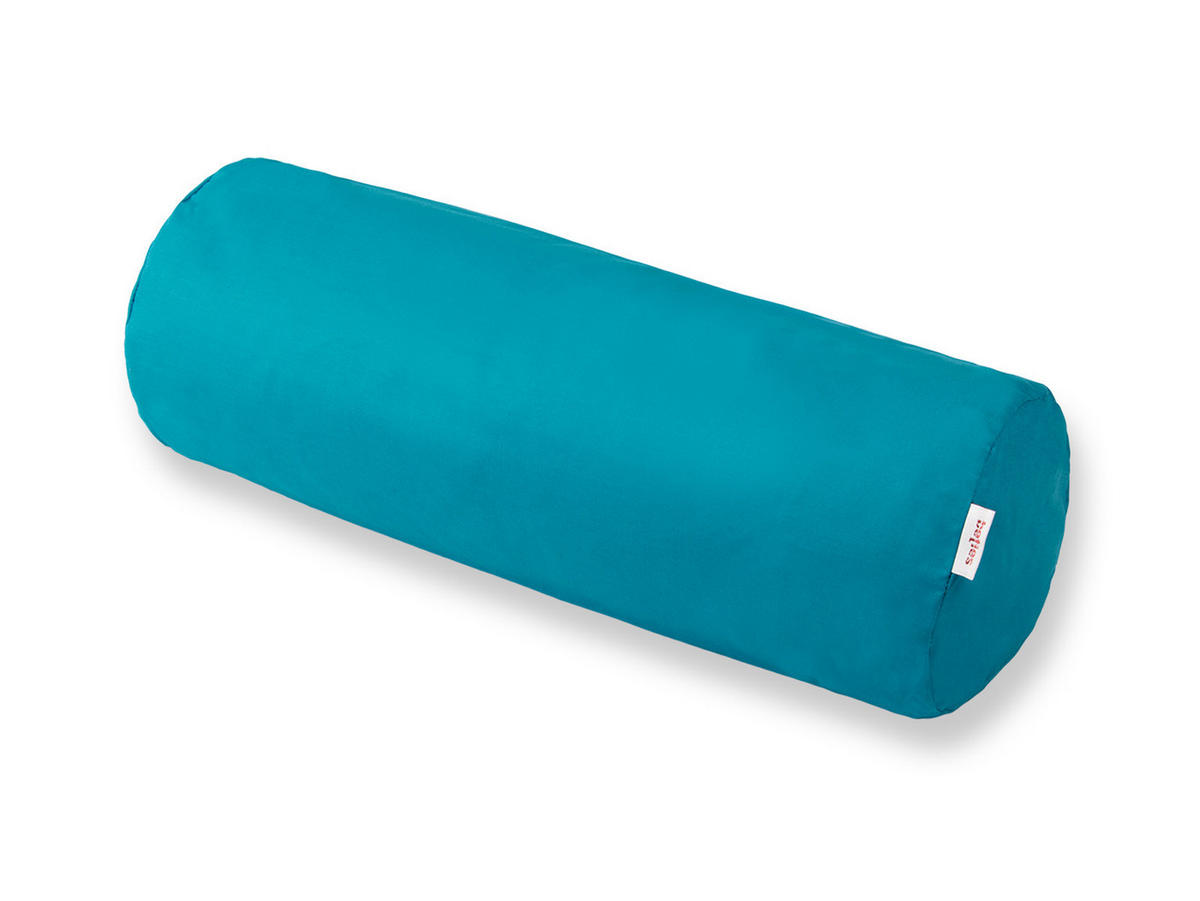 NACKENROLLENBEZUG Basic 100% Baumwolle petrol 40/15 cm - Petrol, Textil (15/40cm) - beties Heimtextil