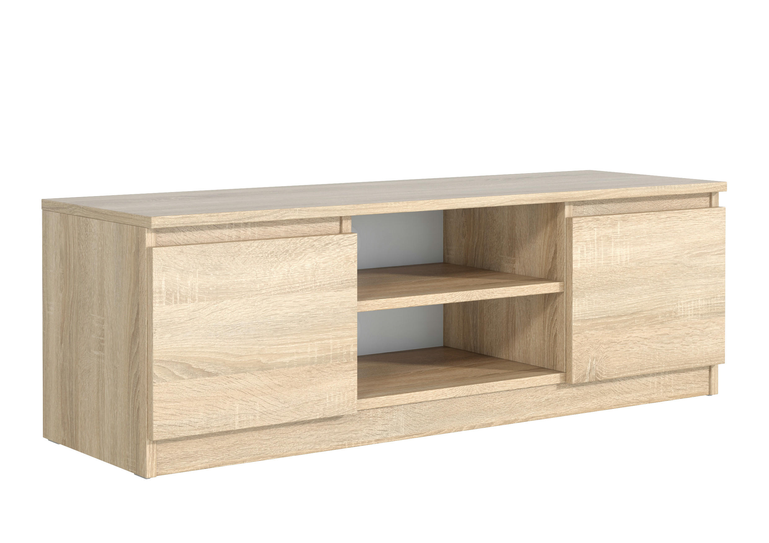 LOWBOARD NUDO 120/38,5/39 cm, Sonoma Eiche - Sonoma Eiche, Holzwerkstoff (120/38.5/39cm) - MASSENO