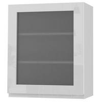 HÄNGESCHRANK Florence W2S/60 Weiß / RAL 9003 signalweiß HG 60 / 32,5 / 72cm - Türanschlag rechts - Weiß Hochglanz/Weiß, Holz/Holzwerkstoff (60/72/32.5cm) - Feldmann-Wohnen
