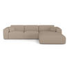 ECKSOFA RECHTS SCHLAFSOFA Steinbock Taupe 280cm - Taupe, Textil (280/165cm) - Sia Home