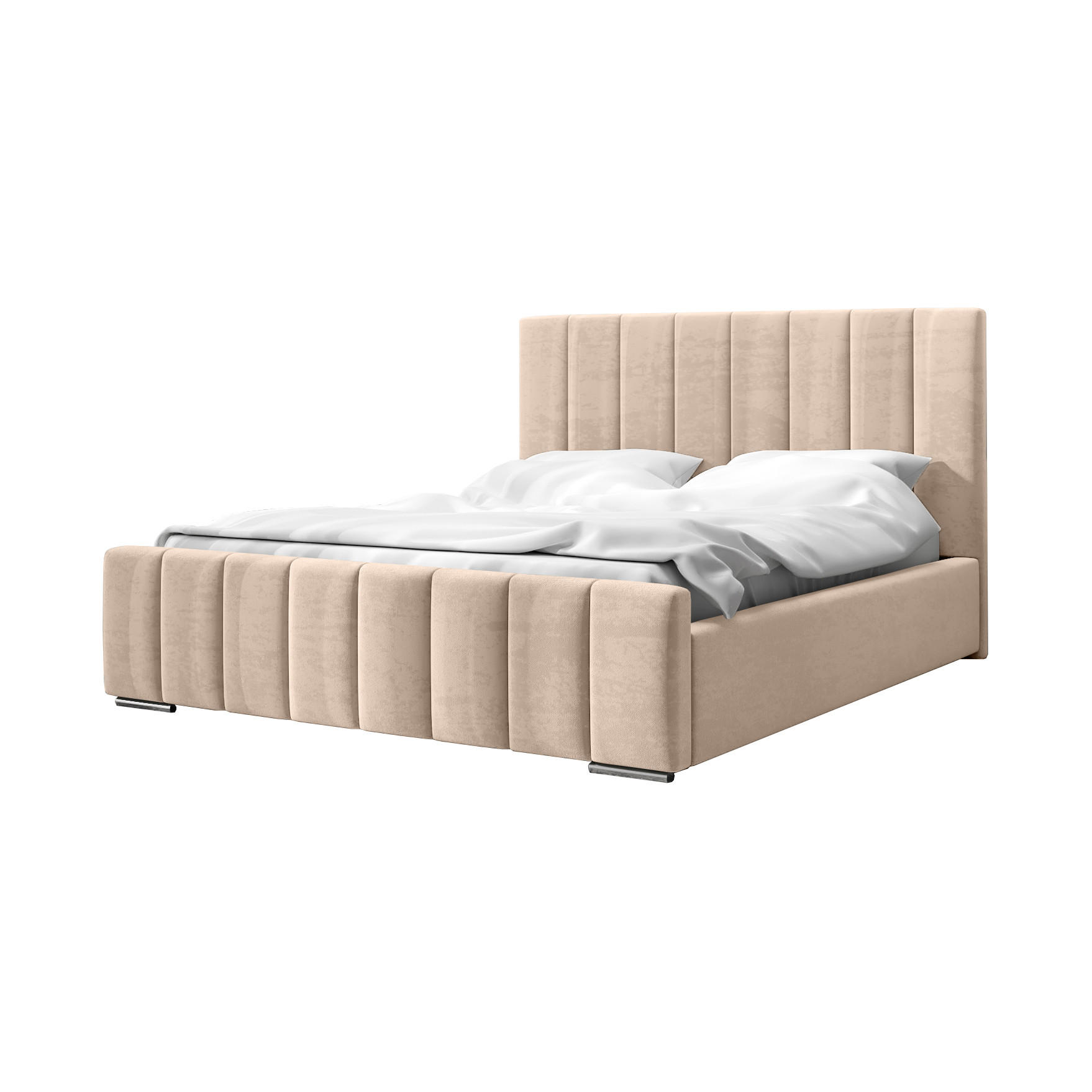 POLSTERBETT Doppelbett Gailes 140x200 cm Trüffel - Hellbraun, Textil (140/200cm) - Fedve
