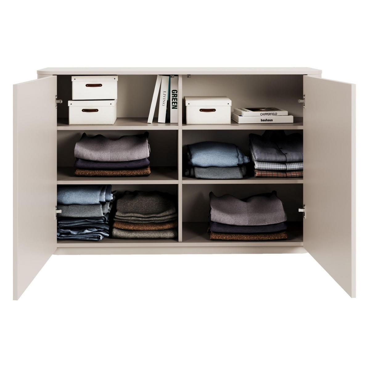SIDEBOARD Luvio Kaschmirgrau 140 cm - Taupe, Holzwerkstoff (140/90.9/39cm) - Selsey