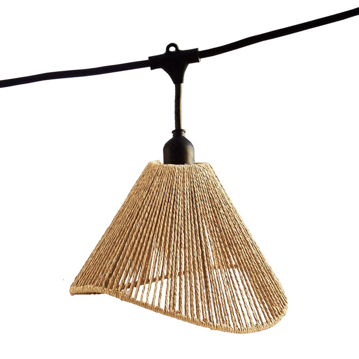 LICHTERKETTE RAFFY beige - Beige, Naturmaterialien (600cm) - Lumisky