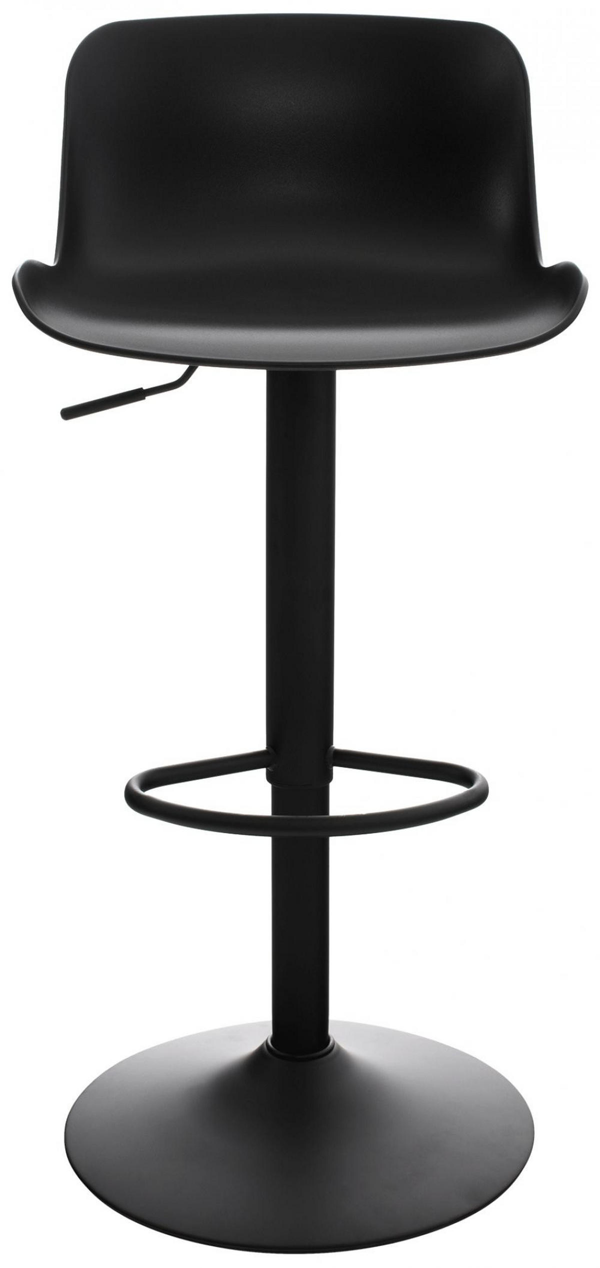 BARHOCKER Kunststoff schwarz - Schwarz, Kunststoff/Metall (44/81/44cm) - CLP