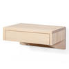NACHTTISCH Bo, weiße Birke, 30/40/18 cm - Weiß, Holz (40/18/30cm) - WOODEK