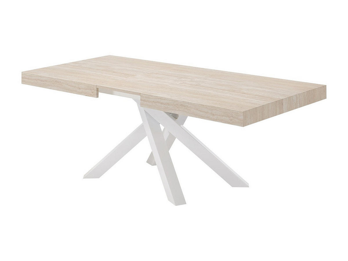 ESSTISCH - 6 Personen, 8 Personen, 10 Personen - holz - beige Catonav - Beige, Holz/Metall (90/160/75cm) - Vente-Unique