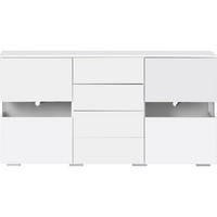 SIDEBOARD Weiß Hochglanz 145/35/72 cm - Weiß, Holzwerkstoff (145/72/35cm) - PANGIVO