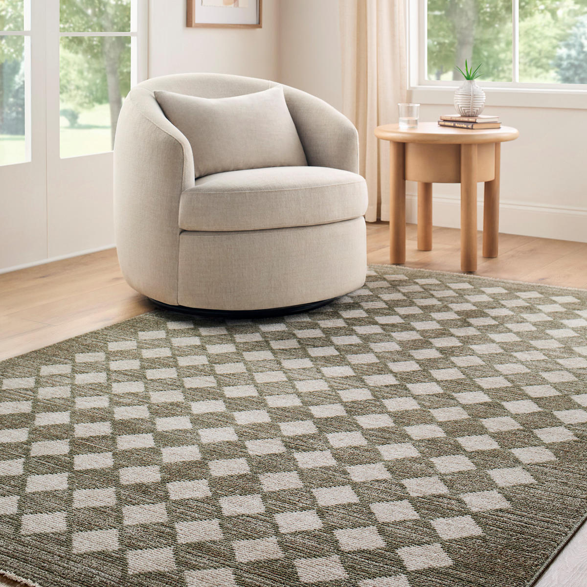 KURZFLORTEPPICH Myrtle Avenue Vii 200/275 cm Creme - Taupe, Textil (200/275cm) - LIVABLISS