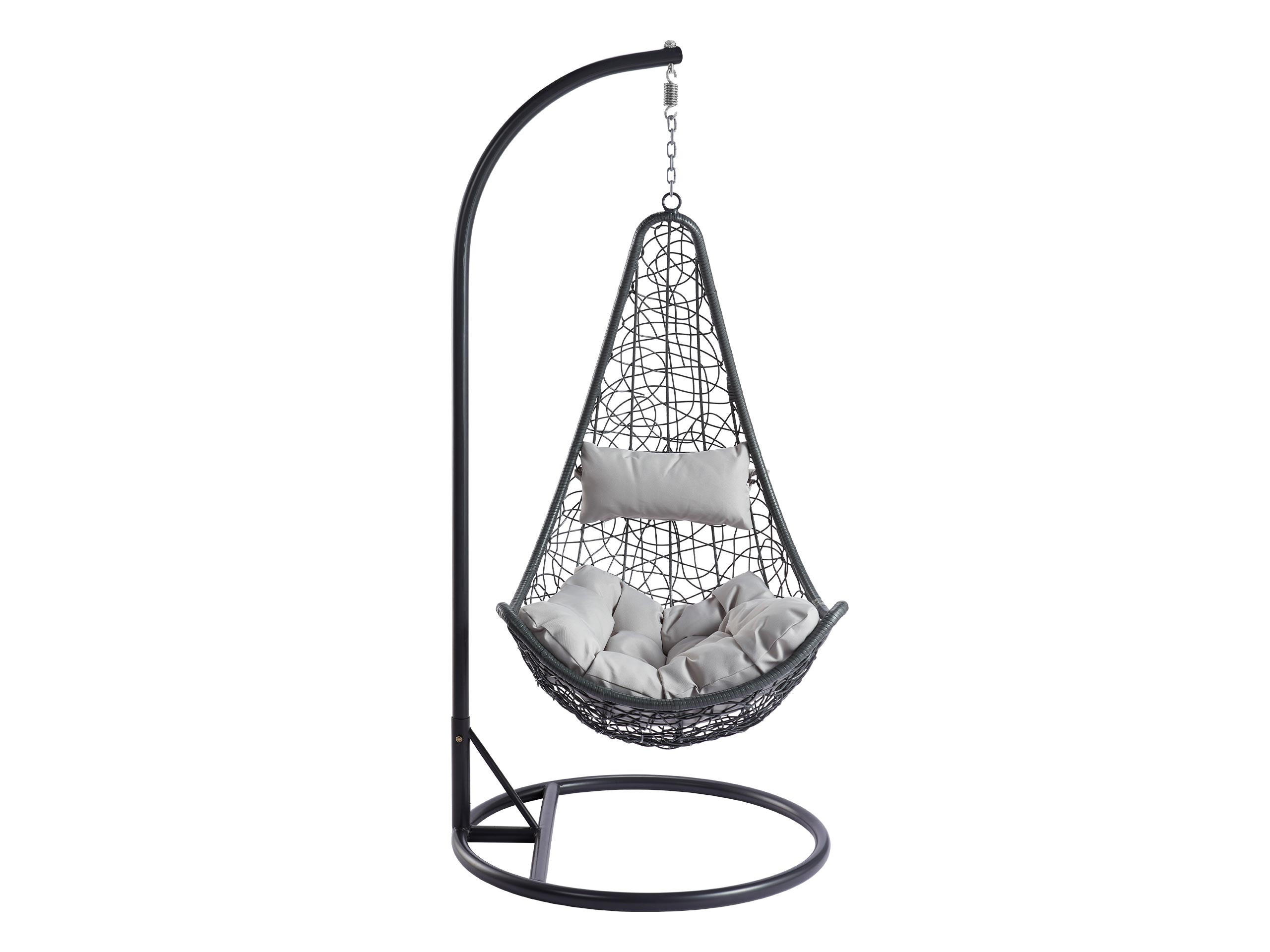 HÄNGESESSEL Boho - Grau, Metall (95/195/95cm) - MIRJAN24